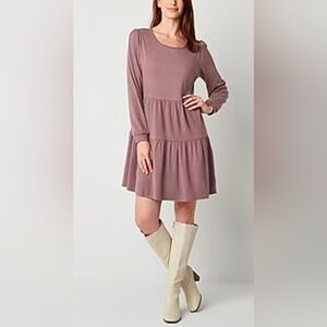 NWT Alyx Brushed Knit Tiered Dress Size XL